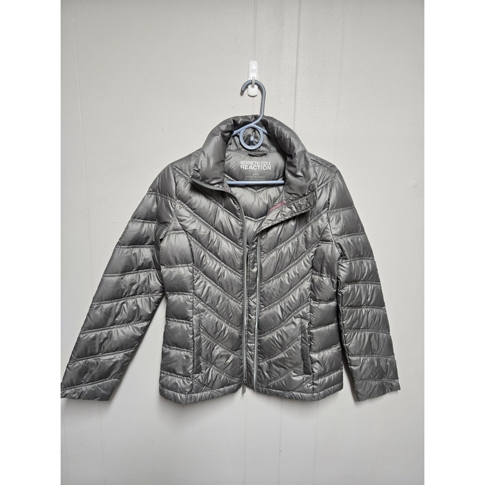 Kenneth Cole Reaction Silver Duckdown Jacket‎